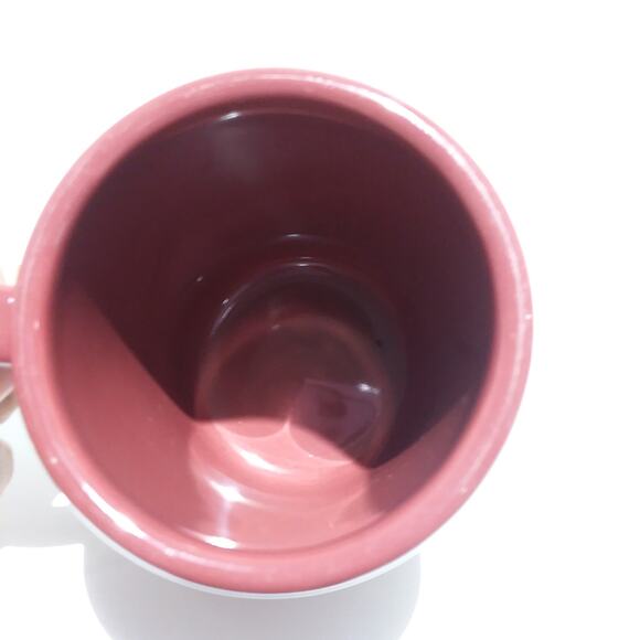 Longaberger Pottery Woven Traditions Coffee Tea Mug Paprika 4” Tall Made in USA - Picture 6 of 8